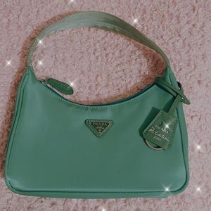 Green Prada Nylon Re-Edition 2000